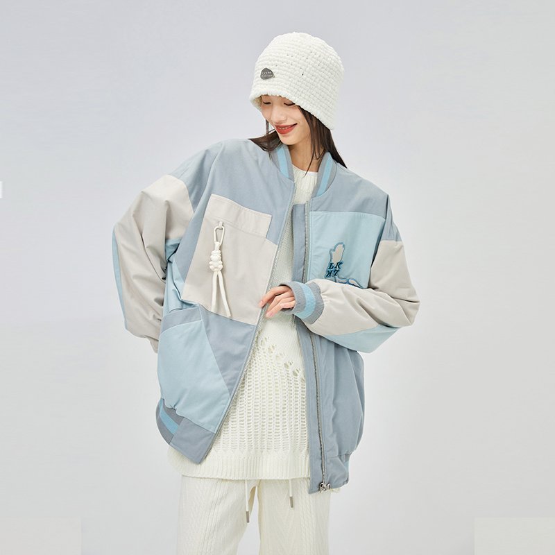 Couples' National Trendy Jackets With Contrast Color Stitching - Image 6