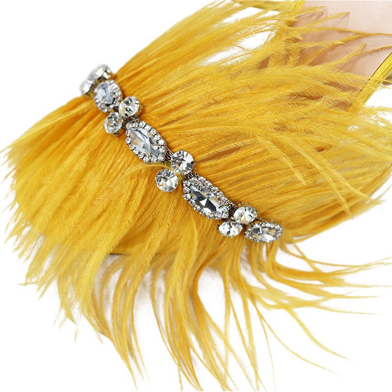 Catwalk Women's Shoes Rhinestone Feather Nightclub High Heels - Image 5