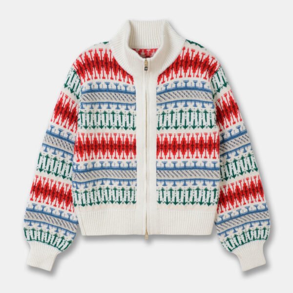 Women's Retro Heavy-duty Jacquard Thickened Wool Sweater - Image 6
