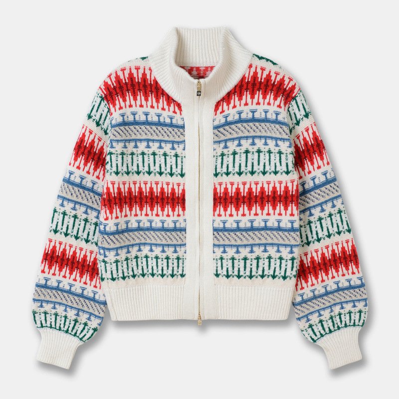 Women's Retro Heavy-duty Jacquard Thickened Wool Sweater - Image 6