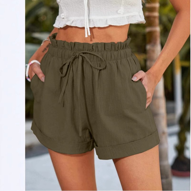 European Solid Color Loose Casual Fashion Shorts For Women - Image 3