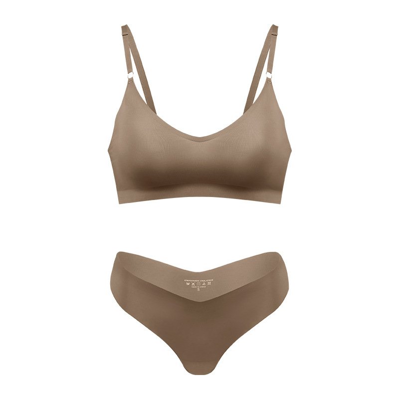 Women's V-neck Breathable Underwear Bra Panties Set - Image 4