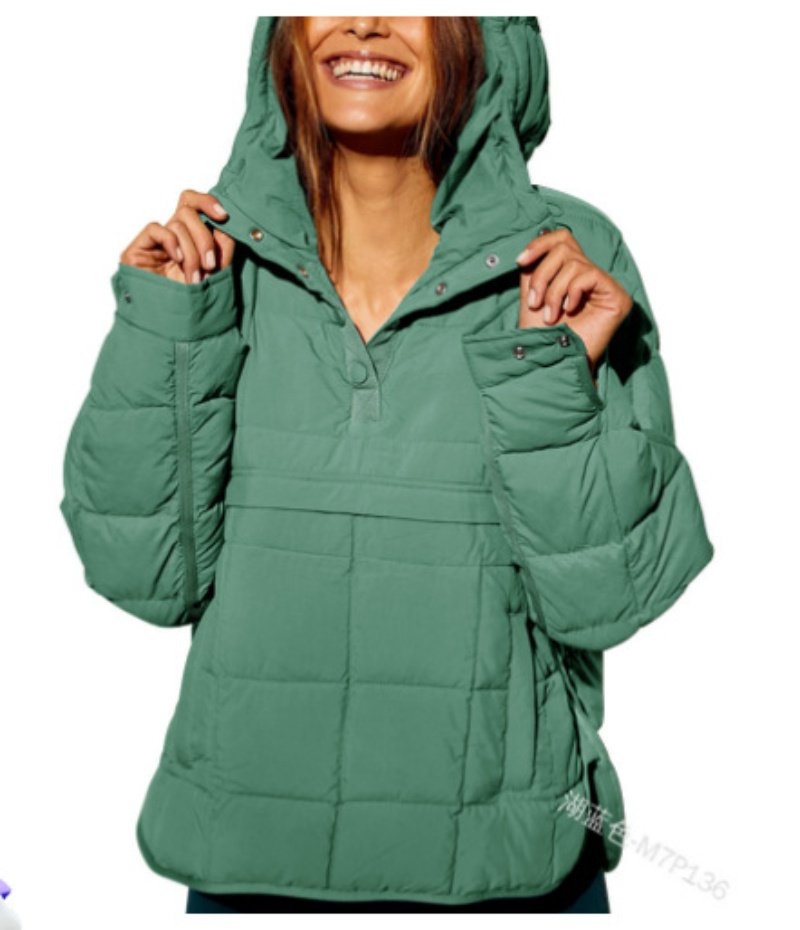 Casual Fashion Solid Color Short Front And Long Back Cotton Coat Round Hem Top - Image 2