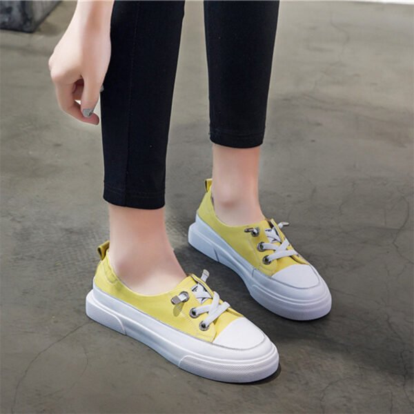 Ins Leather White Shoes Women Wild Korean Flat Women's Shoes - Image 6