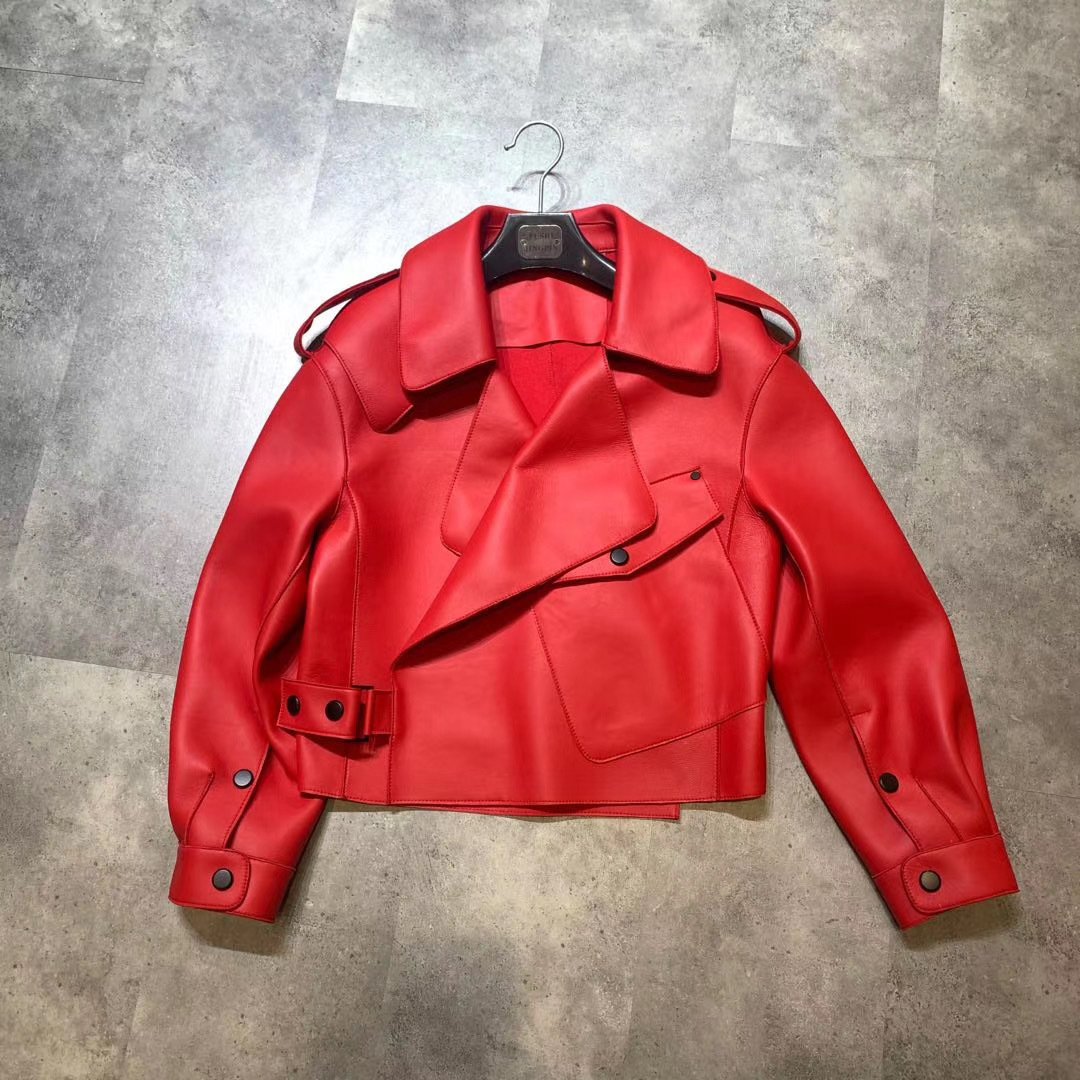 New Genuine Leather Clothes Women's Jacket Sheepskin Loose-fitting Short Coat - Image 6