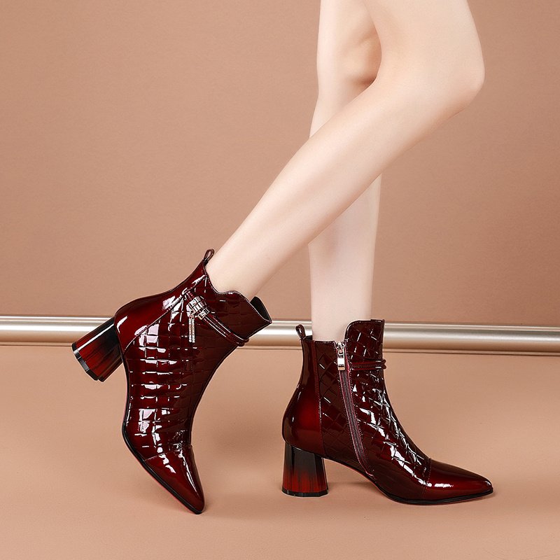 Short Boots Women s Velvet Boots - Image 2