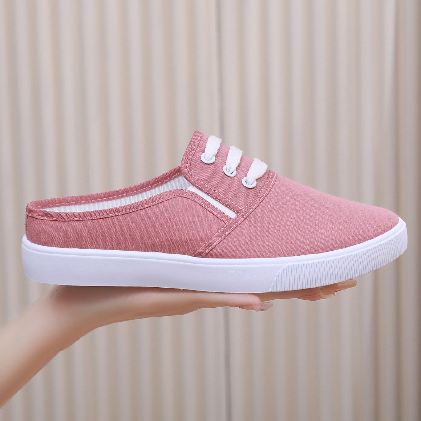 Slip-on Canvas Shoes Flat Women - Image 5