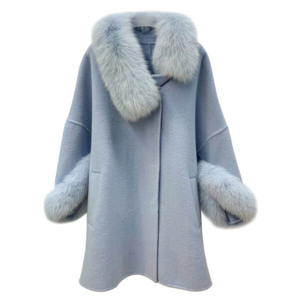 Cloak Double-sided Tweed Long Coat Fairy - Image 7