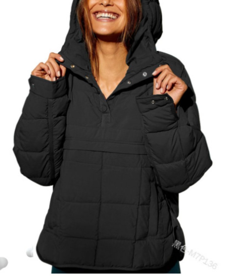Casual Fashion Solid Color Short Front And Long Back Cotton Coat Round Hem Top - Image 5