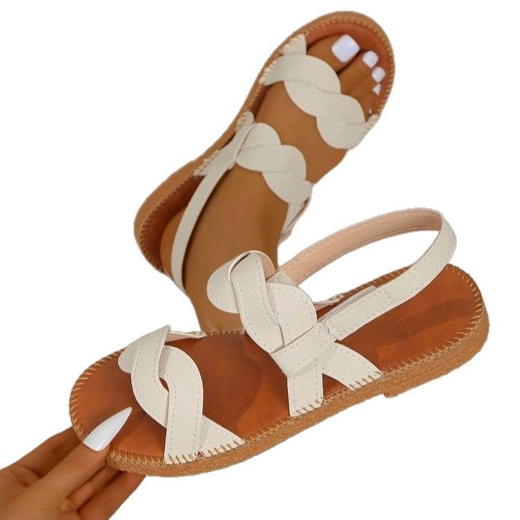 Woven Fashion Flat Summer Shoes Women - Image 4