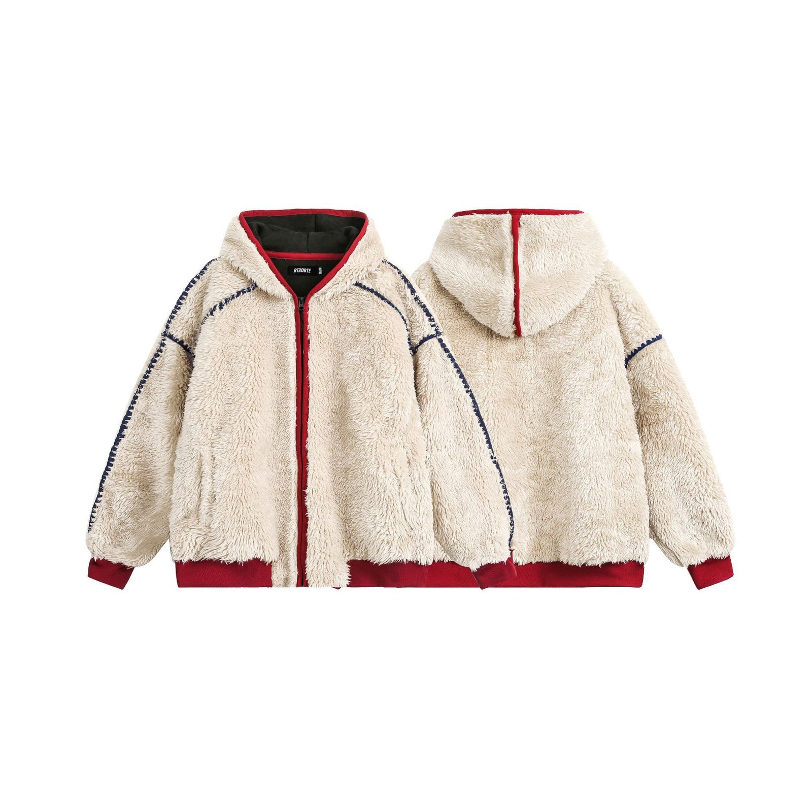 New Winter Velvet Cotton Clothes Lamb Wool Coat - Image 4