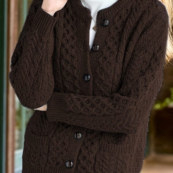 Women's Casual Knit Cardigan Sweater Cozy Long Sleeve - Image 8