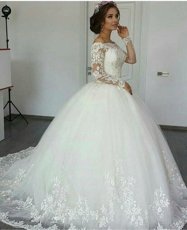 Custom Elegant Wedding Gown Bridal Dresses - Image 2