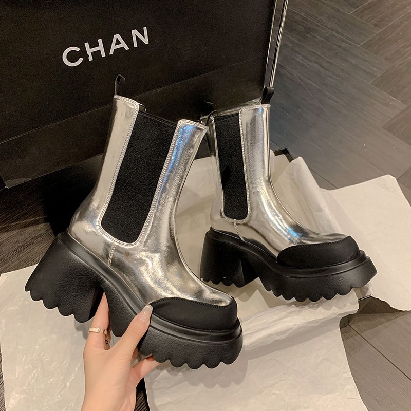 Cowhide Silver Martin Boots  Women - Image 4