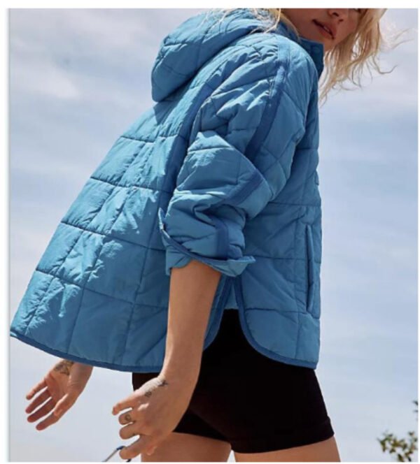 Casual Fashion Solid Color Short Front And Long Back Cotton Coat Round Hem Top - Image 8