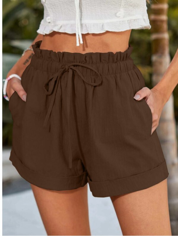 European Solid Color Loose Casual Fashion Shorts For Women - Image 4
