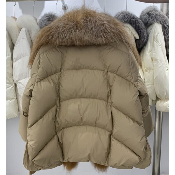 Slimming Loose Temperament Western Style Down Fur Coat - Image 2