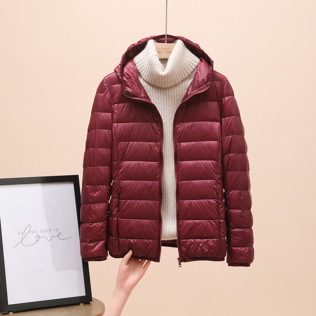 Down Jacket Women's Short Light And Thick - Image 2