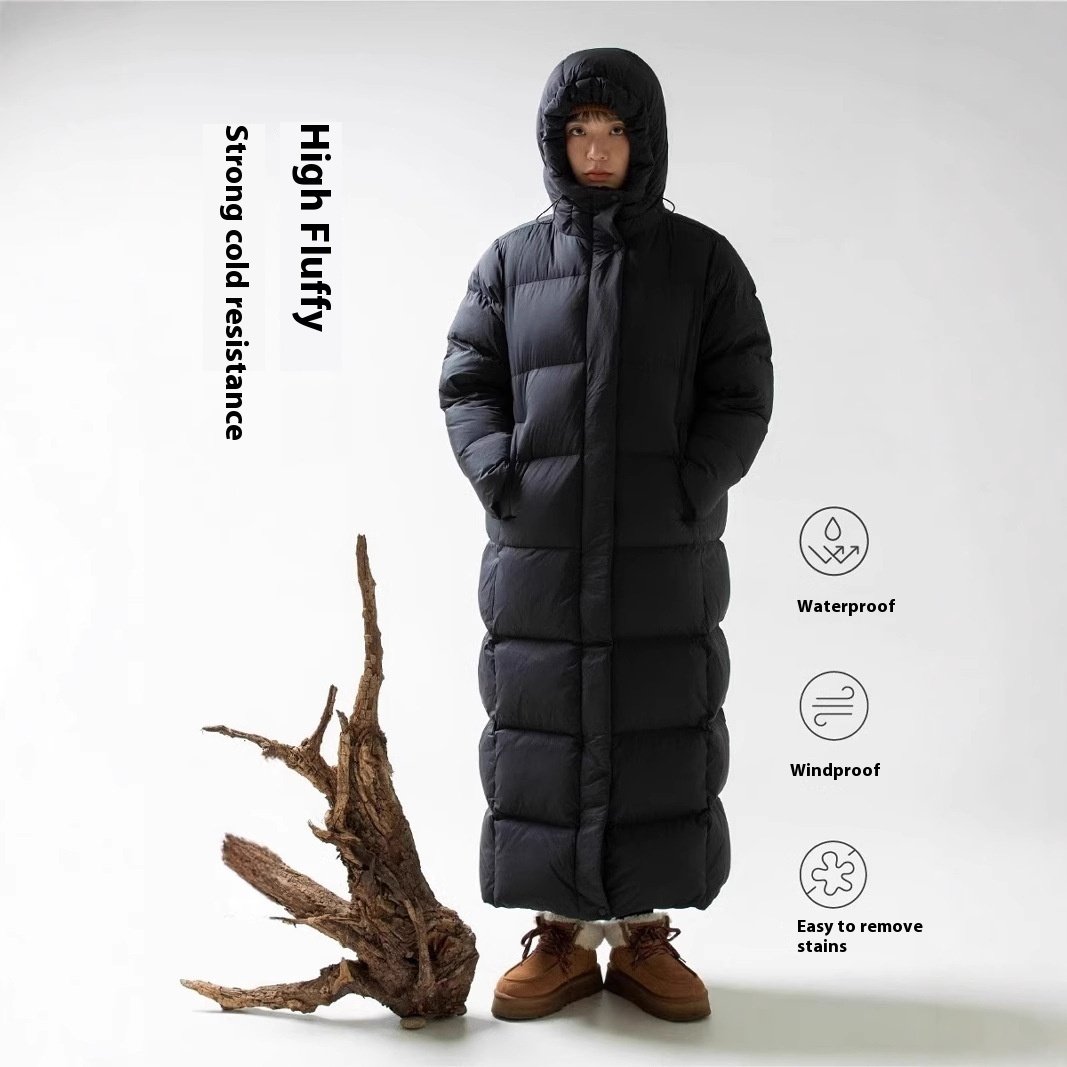 Down Jacket Goose Down Outdoor Thickened Ultra-long Coat - Image 2