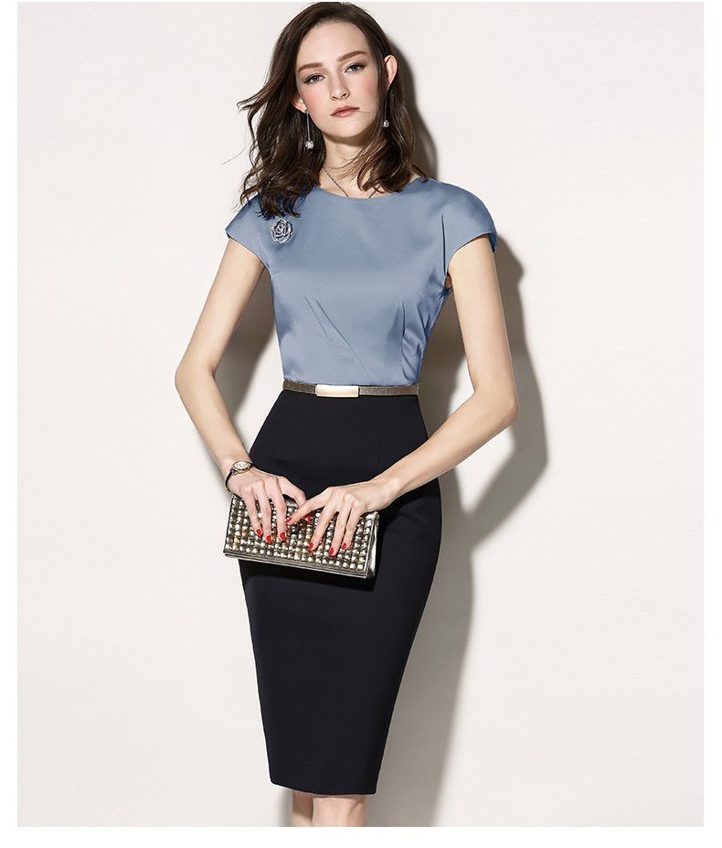 Women's Fashion Ladies Slim Professional Dress With Hips - Image 5