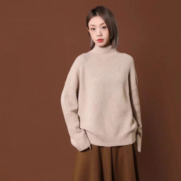 Idle Style Loose Long-sleeved Sweater - Image 8