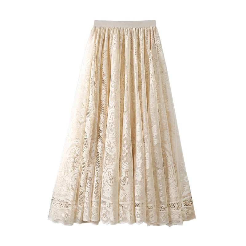 Korean Style High Waist Lace Skirt - Image 7