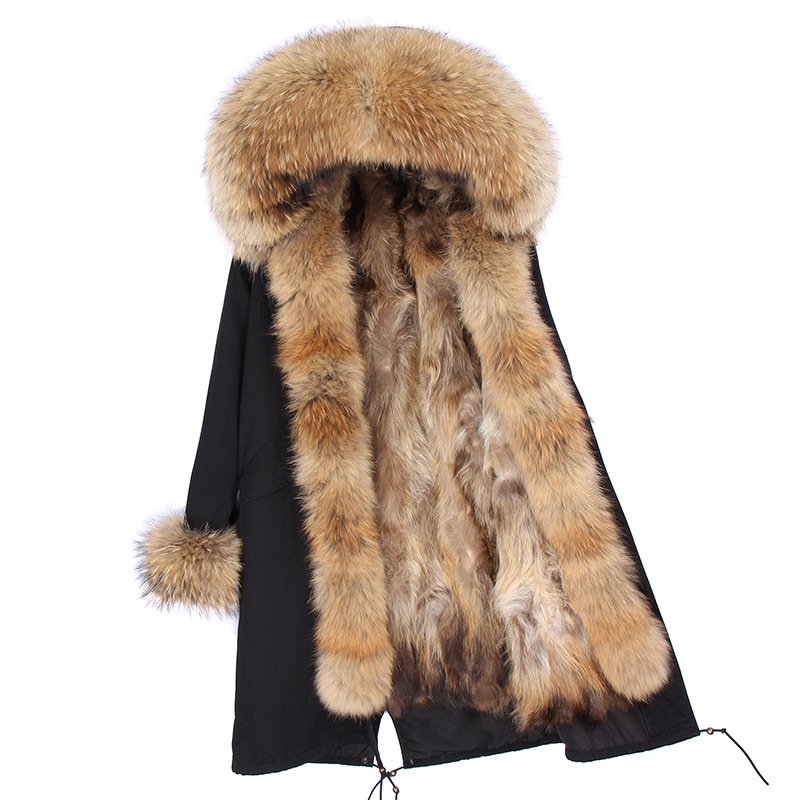 Women's Winter Wool Collar Coat Long Style Overcome - Image 2