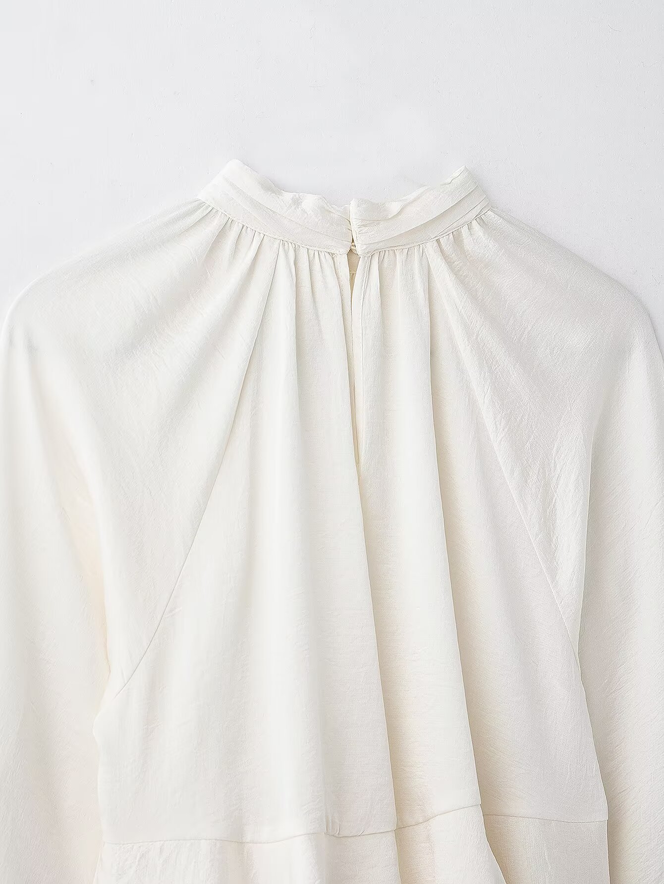 New Women's Classic Fashion Laminated Decoration Shirt - Image 5