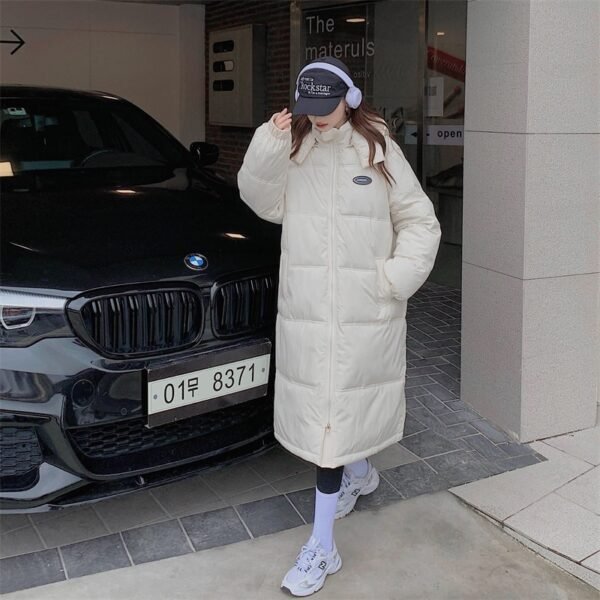 Black Down Cotton Jacket Women's Winter Thickening - Image 3