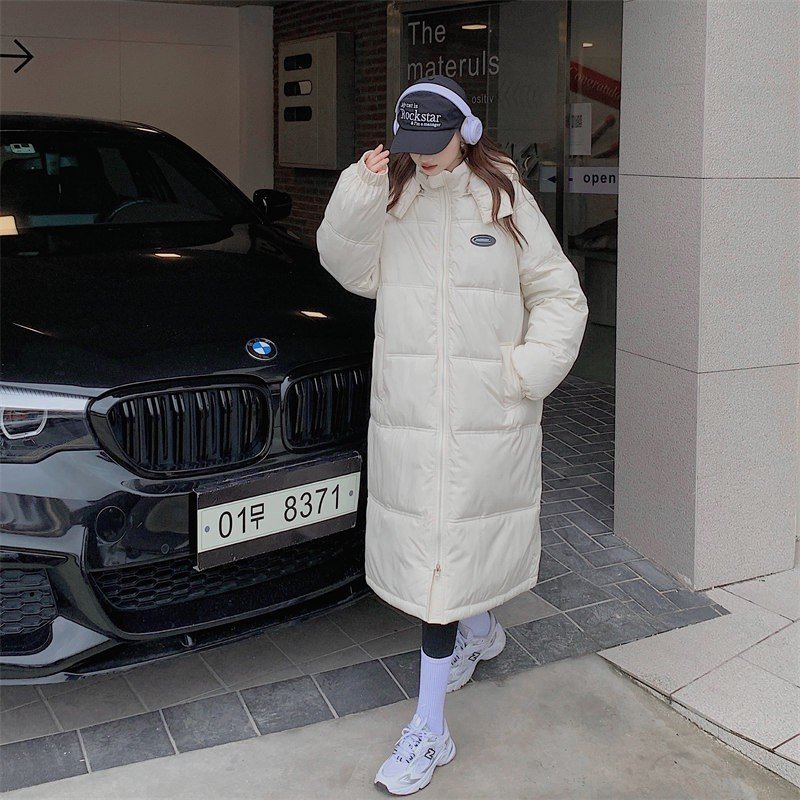 Black Down Cotton Jacket Women's Winter Thickening - Image 3