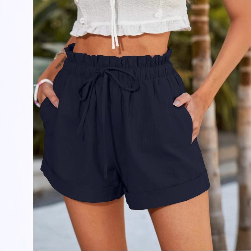 European Solid Color Loose Casual Fashion Shorts For Women - Image 10