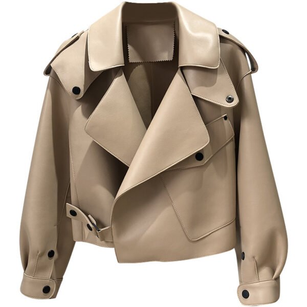 New Genuine Leather Clothes Women's Jacket Sheepskin Loose-fitting Short Coat - Image 2