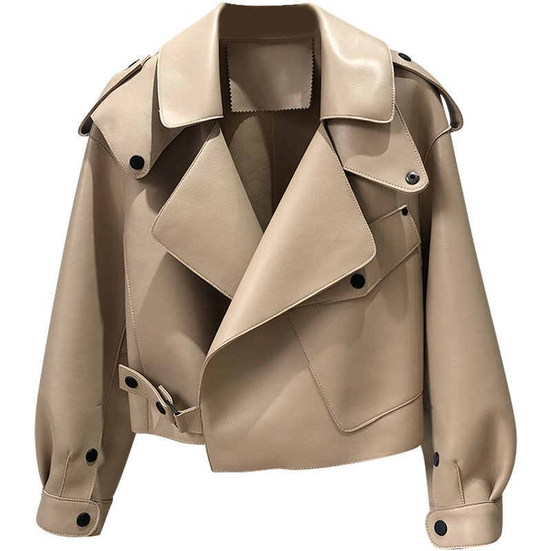 New Genuine Leather Clothes Women's Jacket Sheepskin Loose-fitting Short Coat - Image 2