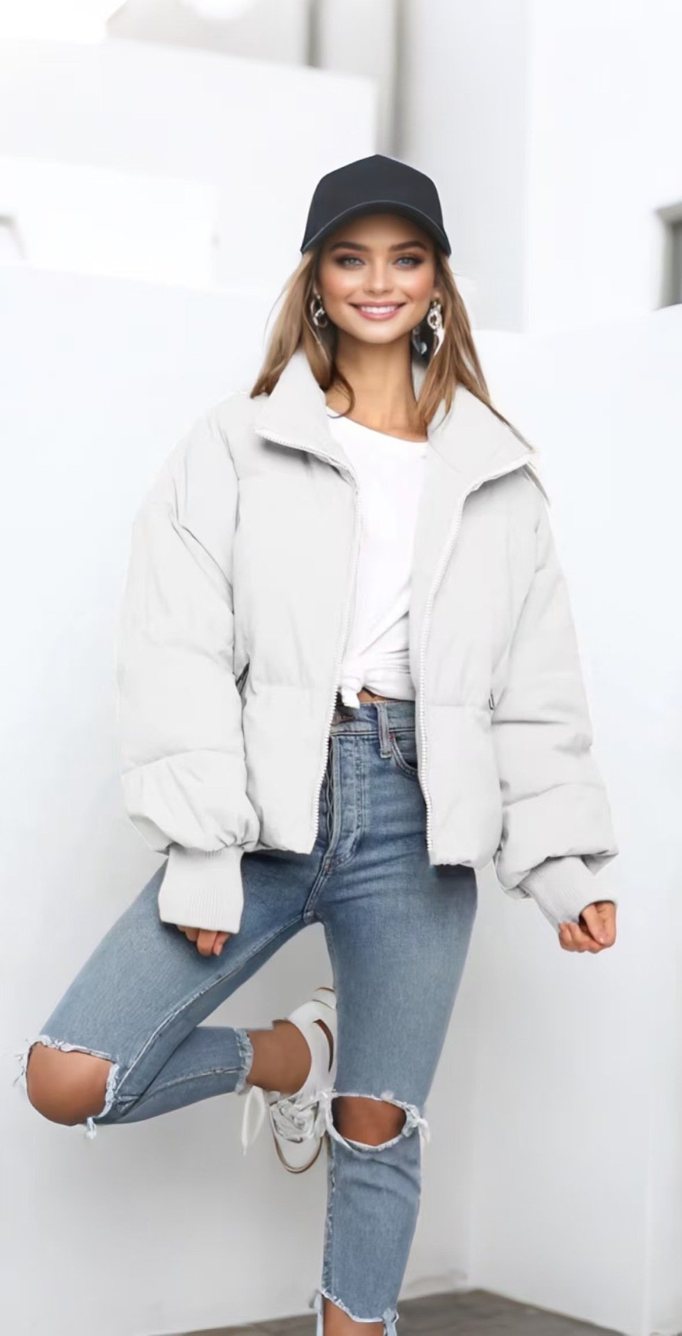 Women's Short Winter Cotton-padded Jacket Loose Thickened Cotton-padded Coat - Image 8