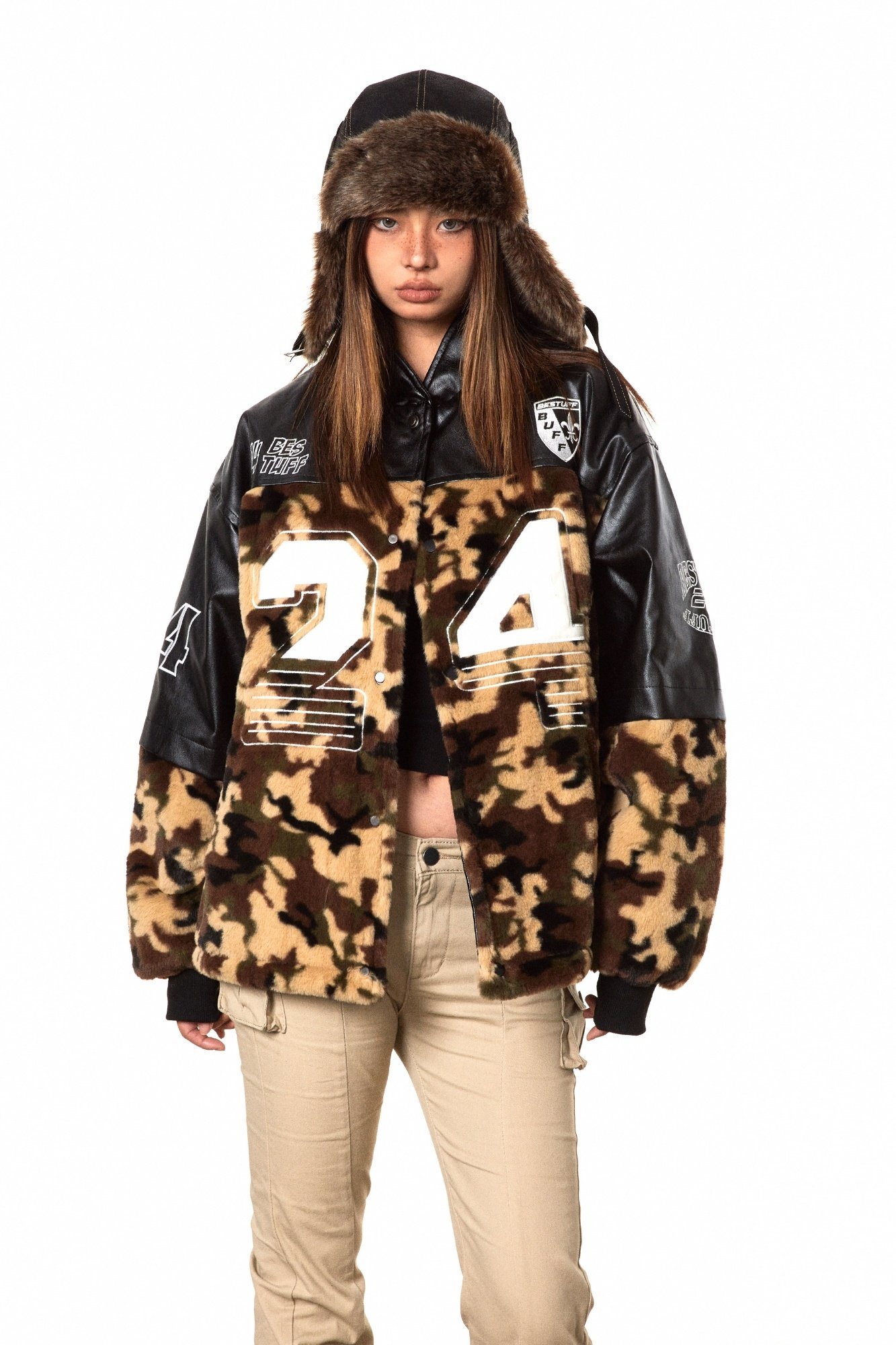 Thickened Camouflage No 24 Cotton-padded Jacket - Image 3