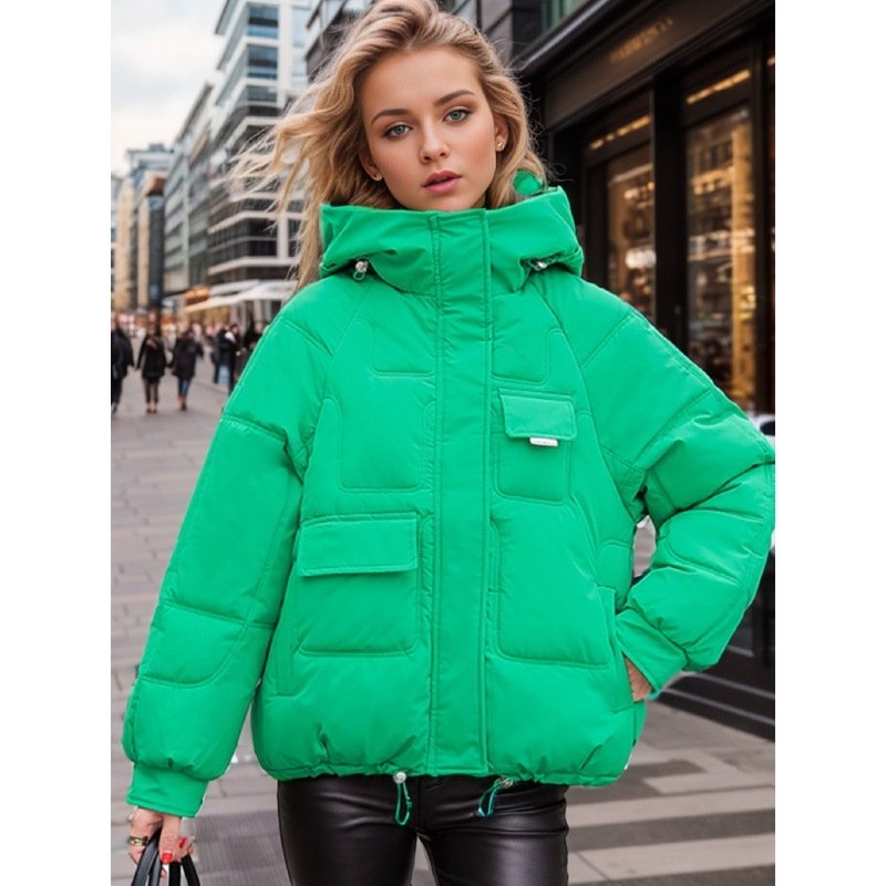 Hooded Down Cotton Clothes For Women - Image 3