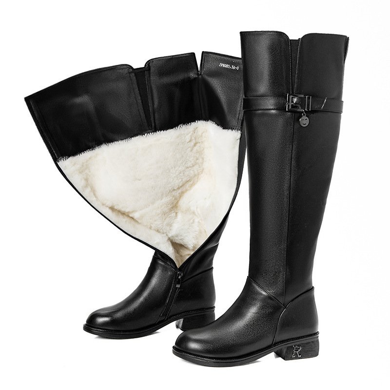 Over The Knee Boots Women  Thickened Warm