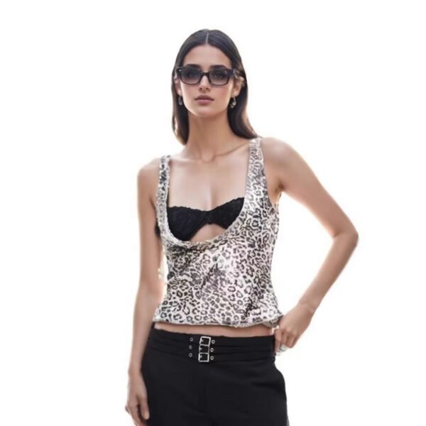 Sleeveless Lace Bra Short Low-cut Top Two-piece Set - Image 5