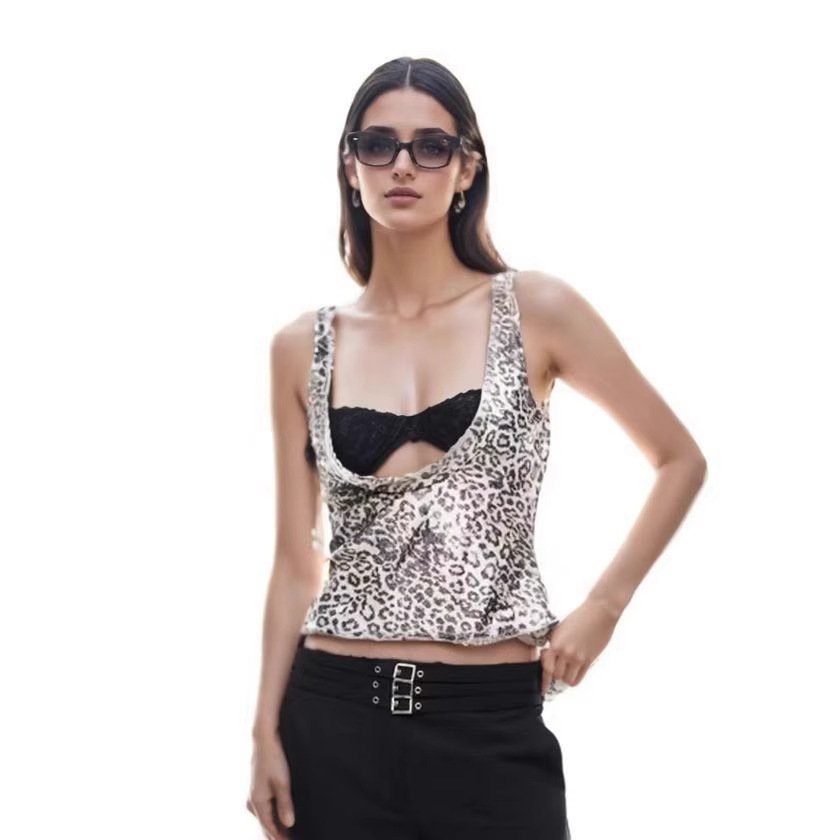Sleeveless Lace Bra Short Low-cut Top Two-piece Set - Image 5