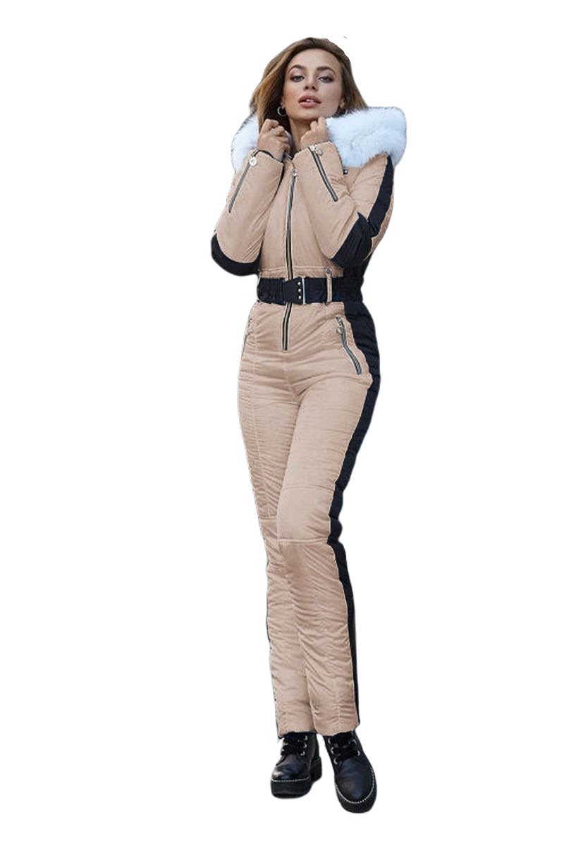 Fashionable Warm Sports Hooded Long Sleeve Ski Suit - Image 7