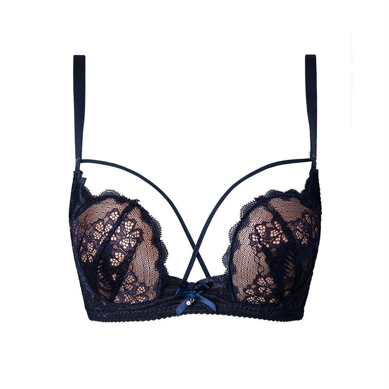 Sexy Lace Half Cup Pure Desire Push-up Beauty Back Red Bra Set - Image 10