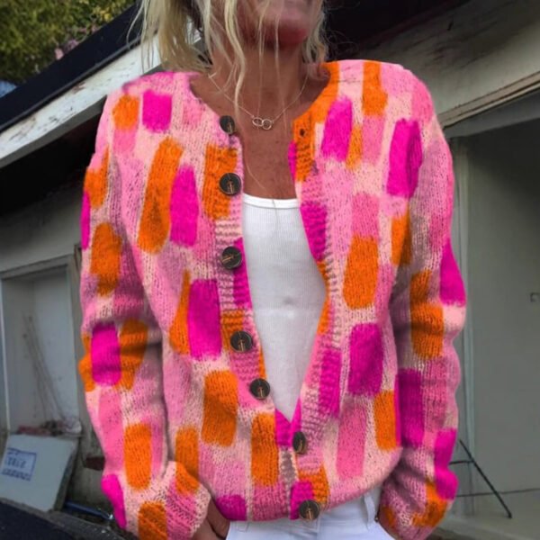 Christmas Abstract Printing Leisure Cloak Coat - Image 6