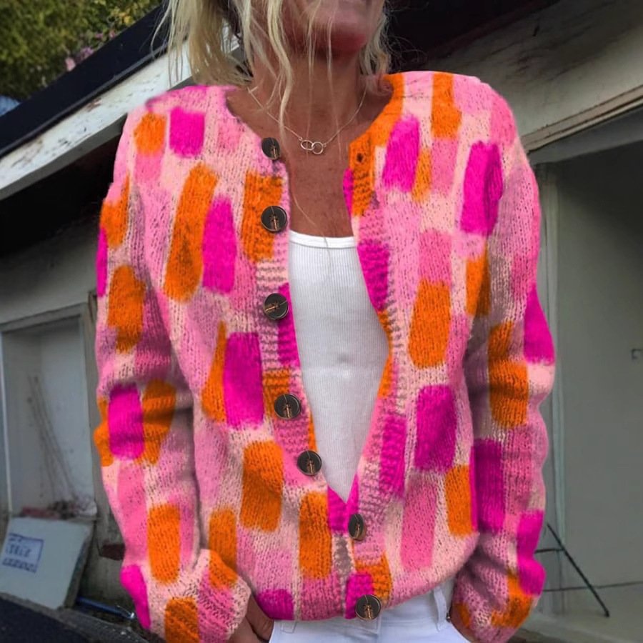 Christmas Abstract Printing Leisure Cloak Coat - Image 6