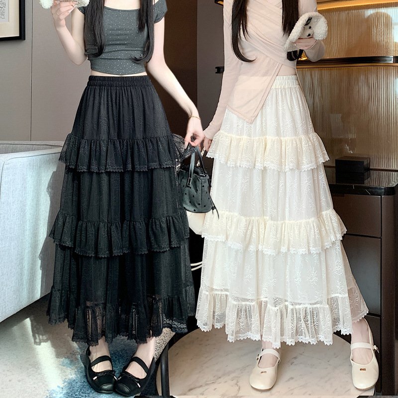 Net Falbala Bubble Skirt