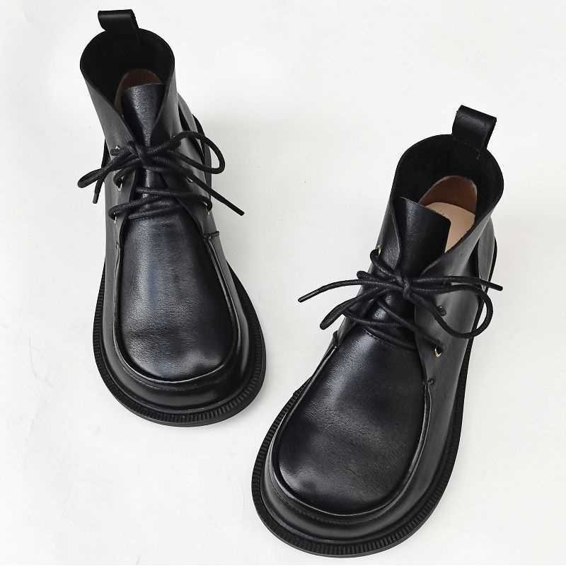 Ankle Boots Pure Leather High-top Women's Shoes - Image 3