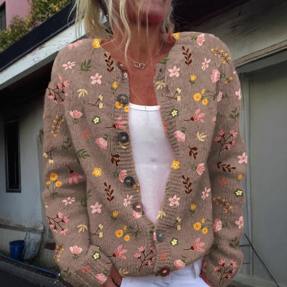 Christmas Abstract Printing Leisure Cloak Coat - Image 5