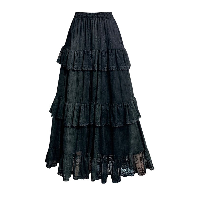 Net Falbala Bubble Skirt - Image 4