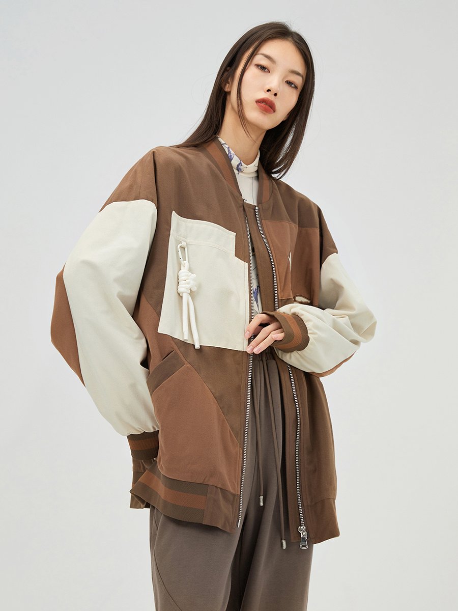 Couples' National Trendy Jackets With Contrast Color Stitching - Image 7