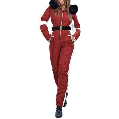 Fashionable Warm Sports Hooded Long Sleeve Ski Suit - Image 3