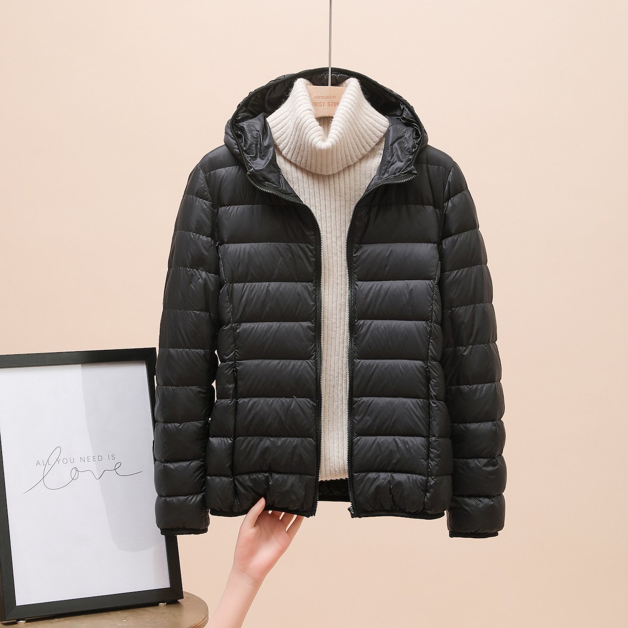 Down Jacket Women's Short Light And Thick - Image 8